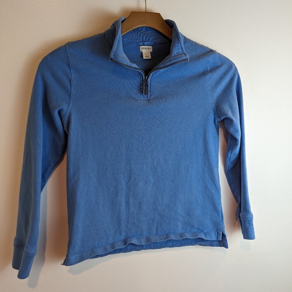 Crewcuts Boys' Sueded Half-Zip Popover Sweatshirt, Sz L